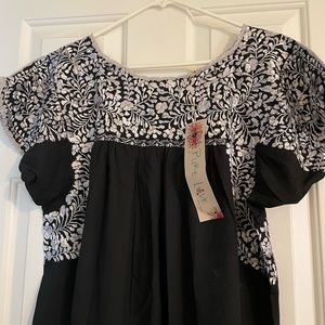 Mexican embroidered dress.